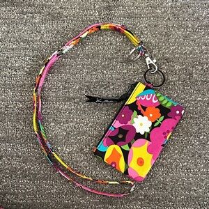 Colorful Floral Lanyard and ID Holder